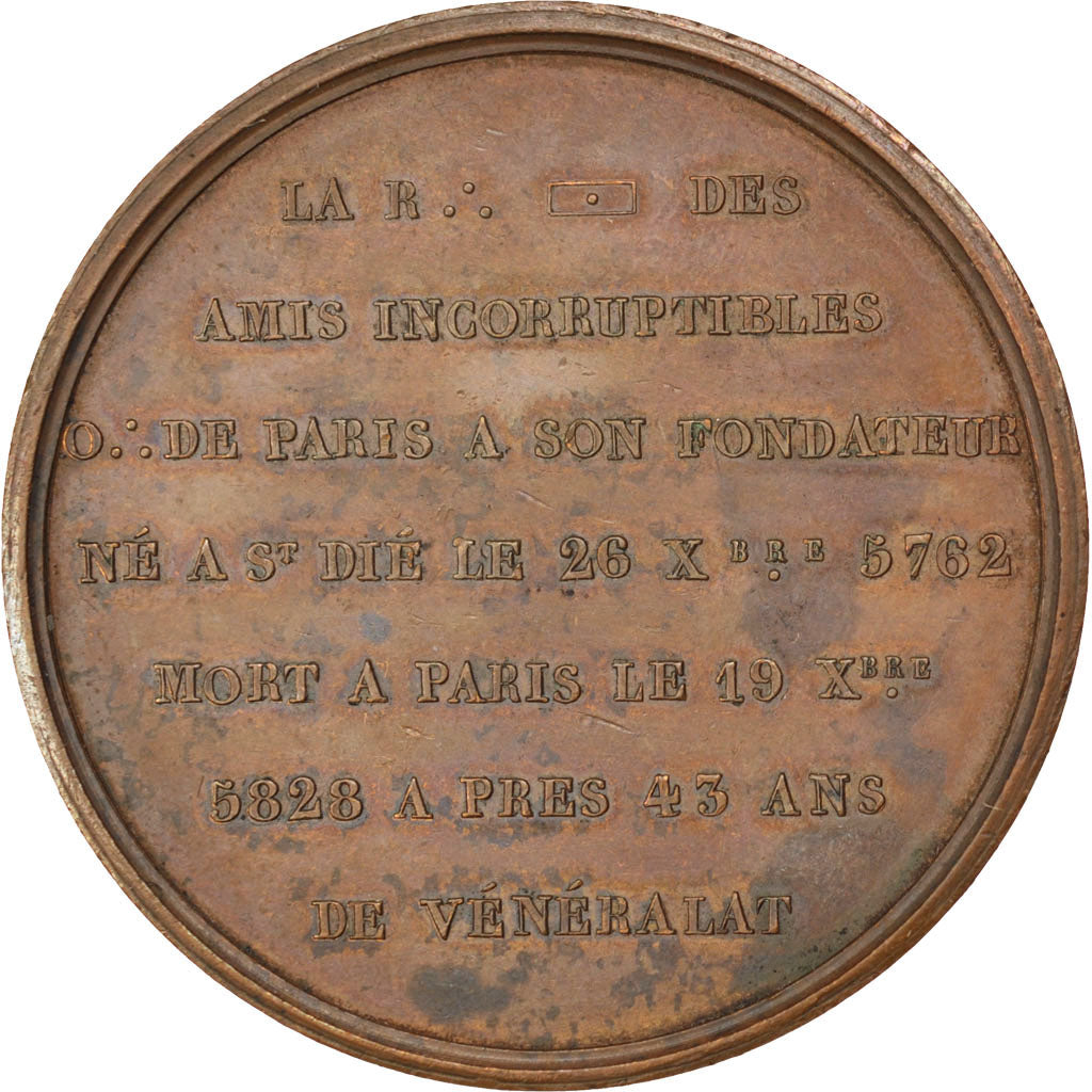 Jean Etienne Houssement, Fondateur de L'Orient de Paris, Médaille, Labouret 123