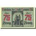 Banknote, Germany, Kempen, 75 Pfennig, château 3, 1920 green UNC(63) Mehl 689.1