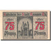 Banknote, Germany, Kempen, 75 Pfennig, château 5, 1920 purple UNC(63) Mehl 689.1