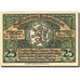 Banconote, Germania, Fallersleben, 25 Pfennig, personnage, 1921 SPL Mehl 360.1