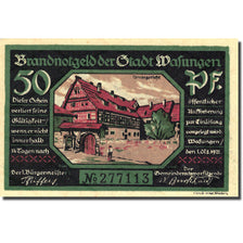 Banknote, Germany Wasungen 50 Pfennig Incendie 1, 1921-10-01 UNC(63) Mehl 1384.1