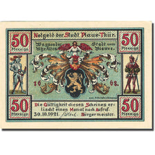 Banknote, Germany, Plaue-Thür, 50 Pfennig village 1921-10-30 UNC(63) Mehl 1062.1