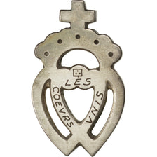 França, Medal, Maçonaria, Orient de Paris, Les Coeurs Unis, 1793, AU(55-58)