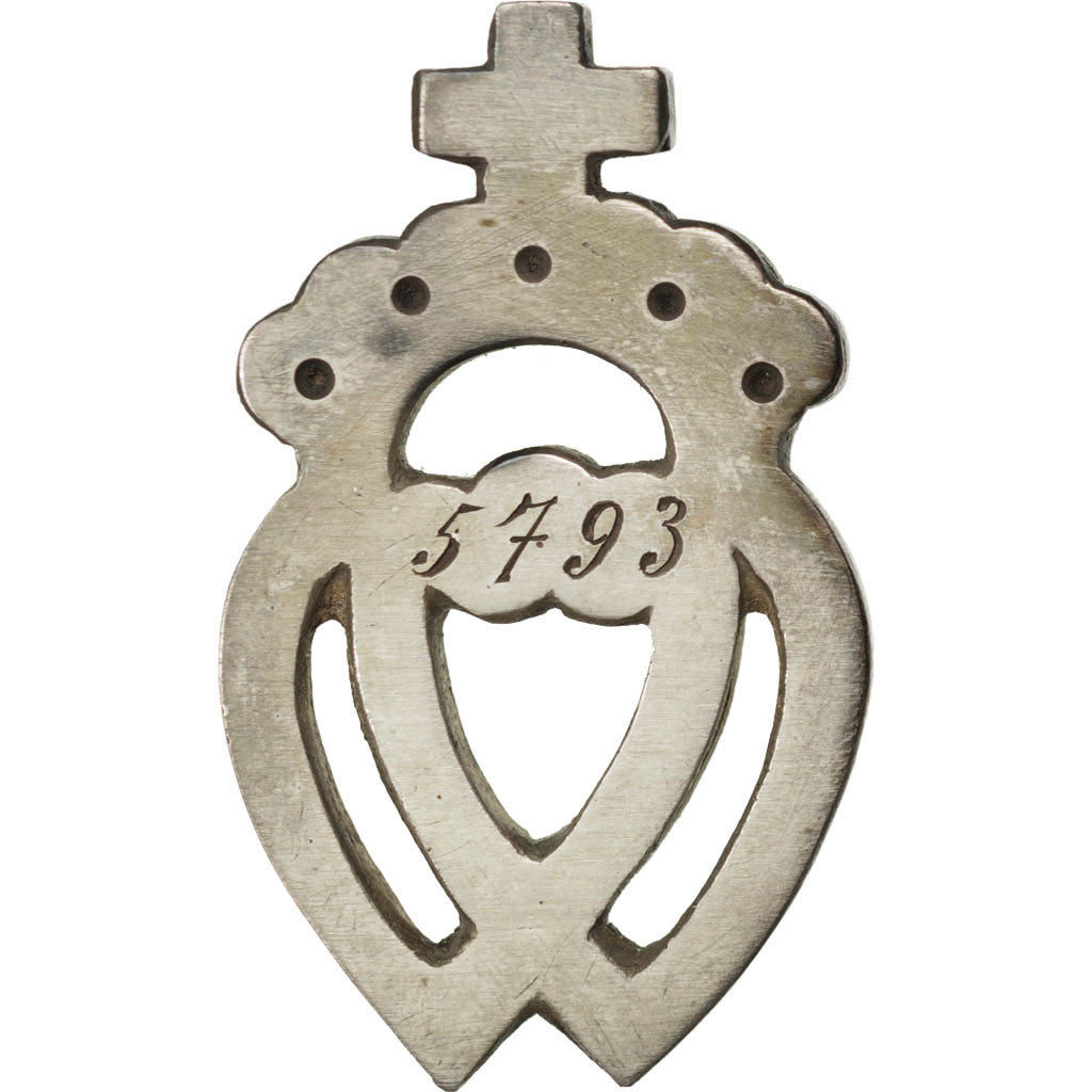 France, Médaille, Masonic, Orient de Paris, Les Coeurs Unis, 1793, SUP, Argent