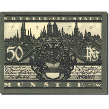 Banknote, Germany, Münster, 50 Pfennig, Eglise 1921-08-01 UNC(63) Mehl 916.1