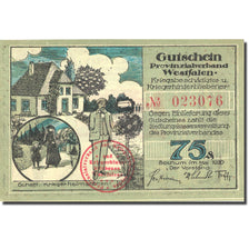 Banknote, Germany, Bochum, 75 Pfennig, personnage, 1920, UNC(63), Mehl:128.1a