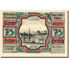 Banknote, Germany, Coblenz-Lützel 75 Pfennig, football, 1921, UNC(63) Mehl 234.1