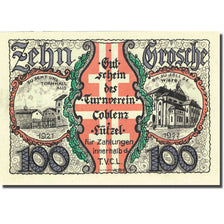 Banknote, Germany, Coblenz-Lützel, 1 Mark, football, 1921, UNC(63), Mehl:234.1
