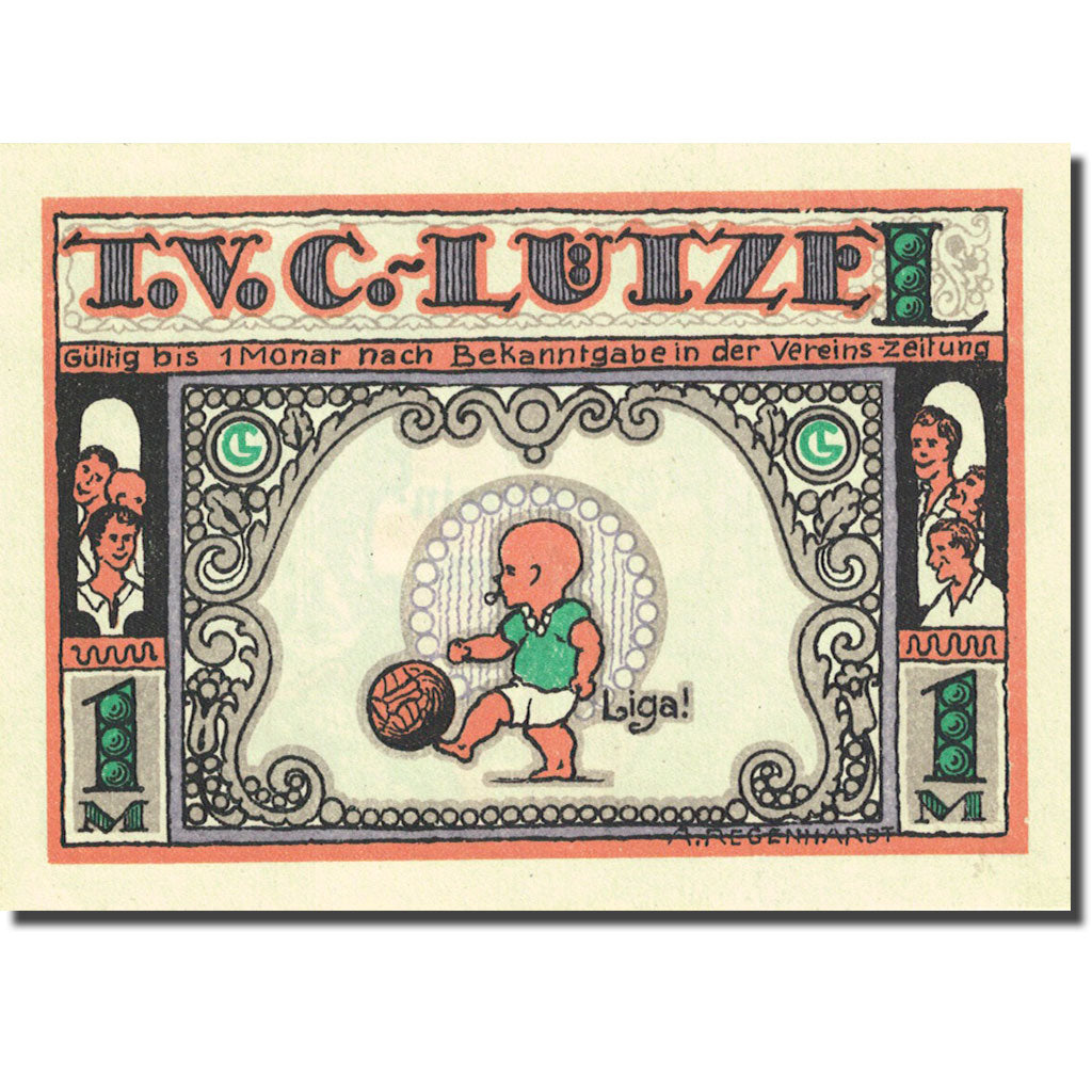 Banknote, Germany, Coblenz-Lützel, 1 Mark, ligue, 1921, UNC(63), Mehl:234.1