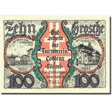 Banknote, Germany, Coblenz-Lützel, 1 Mark, équipe, 1921, UNC(63), Mehl:234.1