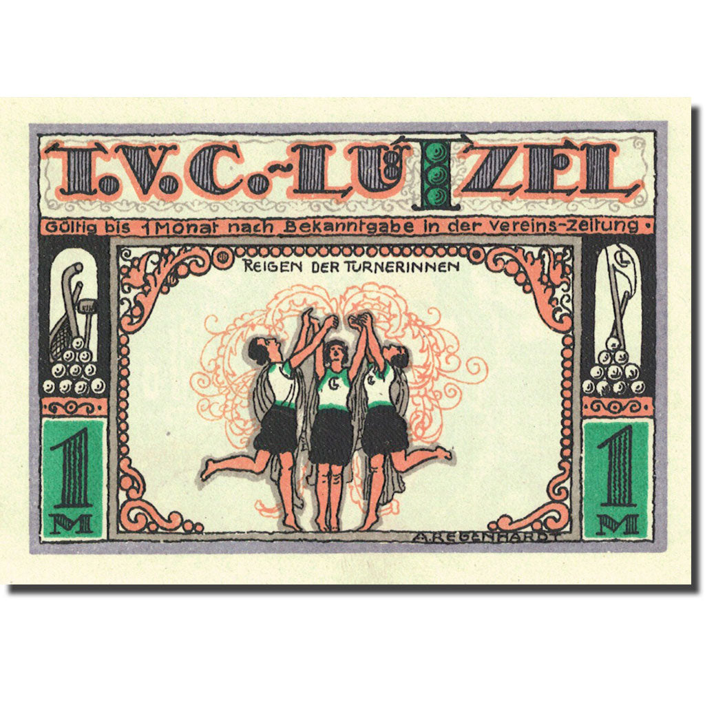 Banknote, Germany, Coblenz-Lützel, 1 Mark, équipe, 1921, UNC(63), Mehl:234.1