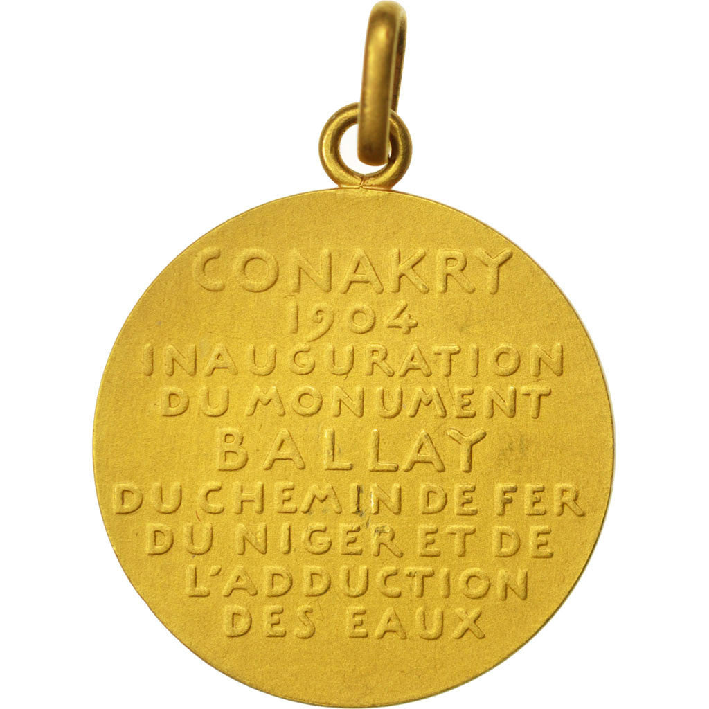 French Guinea, Medal, 1904, AU(55-58), Gold, 8.36