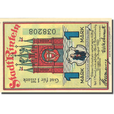 Banknote, Germany, Rinteln, 1 Mark, château, 1920, UNC(63), Mehl:1125.1b