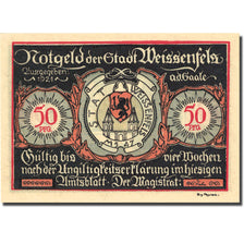 Biljet, Duitsland, Weissenfels, 50 Pfennig, personnage 2, 1921, SPL, Mehl:1403.2