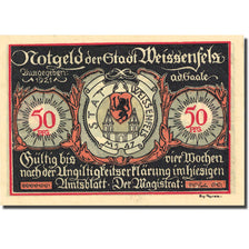 Banknote, Germany Weissenfels 50 Pfennig personnage 3, 1921 UNC(63) Mehl 1403.2