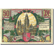 Banknote, Germany, Mainz, 50 Pfennig, Monument 1921-01-01, VG(8-10) Mehl 860.1a