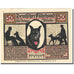 Geldschein, Deutschland, Oldenburg 50 Pfennig, personnage, 1921, VZ Mehl 1016.1a