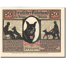 Billet, Allemagne, Oldenburg, 50 Pfennig, personnage 2, 1921, SPL, Mehl:1016.1a