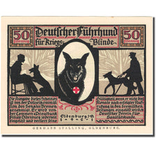 Billet, Allemagne, Oldenburg, 50 Pfennig, personnage 4, 1921, SPL, Mehl:1016.1a