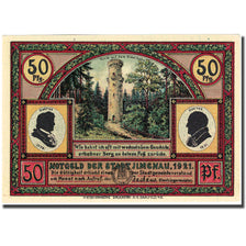 Banknote, Germany, ilmenau, 50 Pfennig, Forêt, 1921, UNC(63), Mehl:643.4