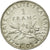 Coin, France, Semeuse, Franc, 1909, AU(55-58), Silver, KM:844.1, Gadoury:467