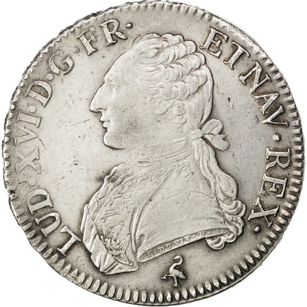 FRANCE, Écu aux branches d'olivier, ECU, 1790, Paris, KM #564.1, EF(40-45), ...