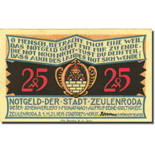 Banconote, Germania, Zeulenroda, 25 Pfennig, paysage, 1921 SPL Mehl 1470.1