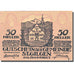 Banknote, Austria, Sankt Gilgen, 50 Heller, église 3, 1920, 1920-10-15, UNC(63)