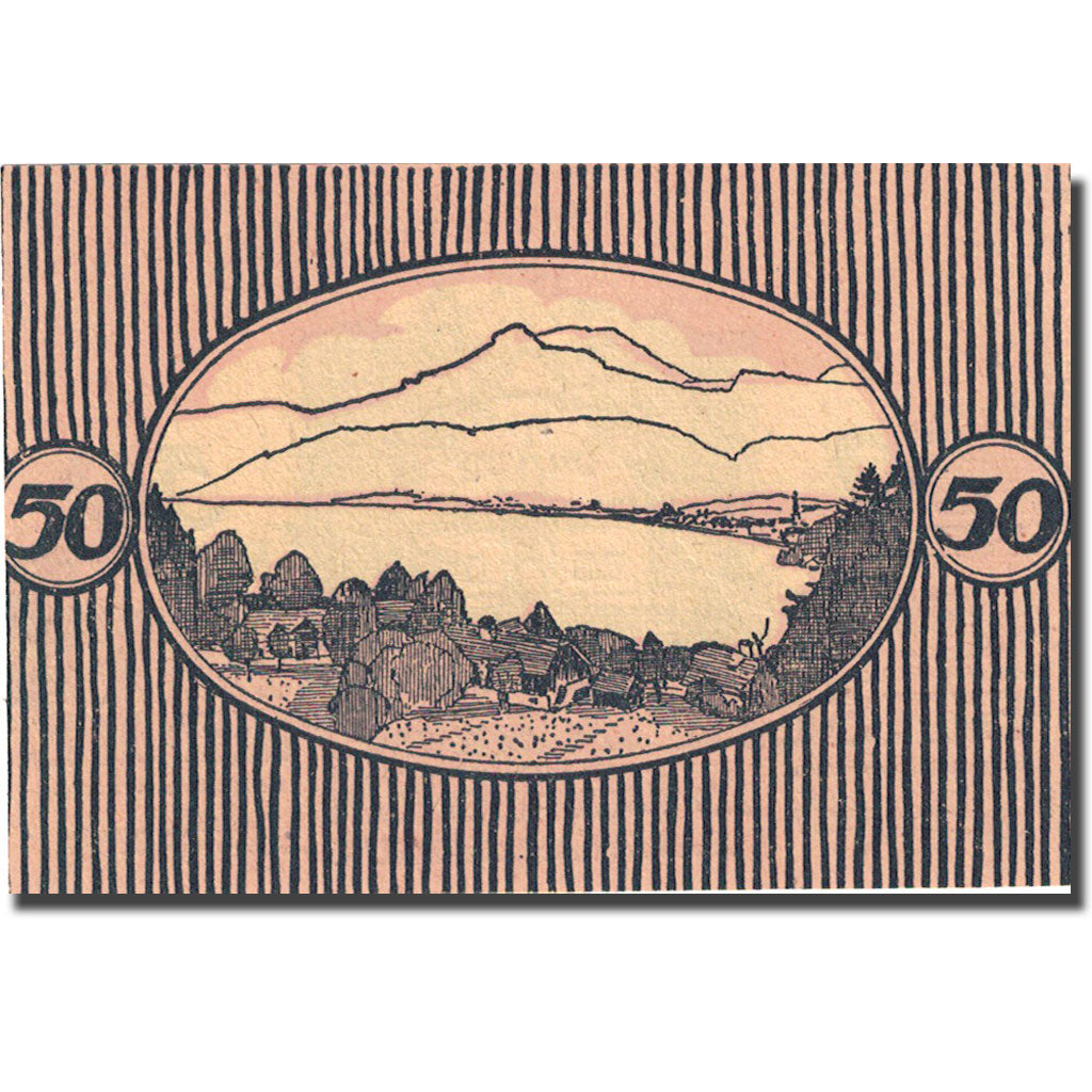 Banknote, Austria, Sankt Gilgen, 50 Heller, église 3, 1920, 1920-10-15, UNC(63)