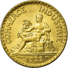 Coin, France, Chambre de commerce, 2 Francs, 1922, MS(60-62), Aluminum-Bronze