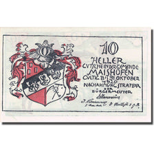 Banknote, Austria, Maishofen, 10 Heller, Animaux, 1920, 1920-10-31, UNC(63)