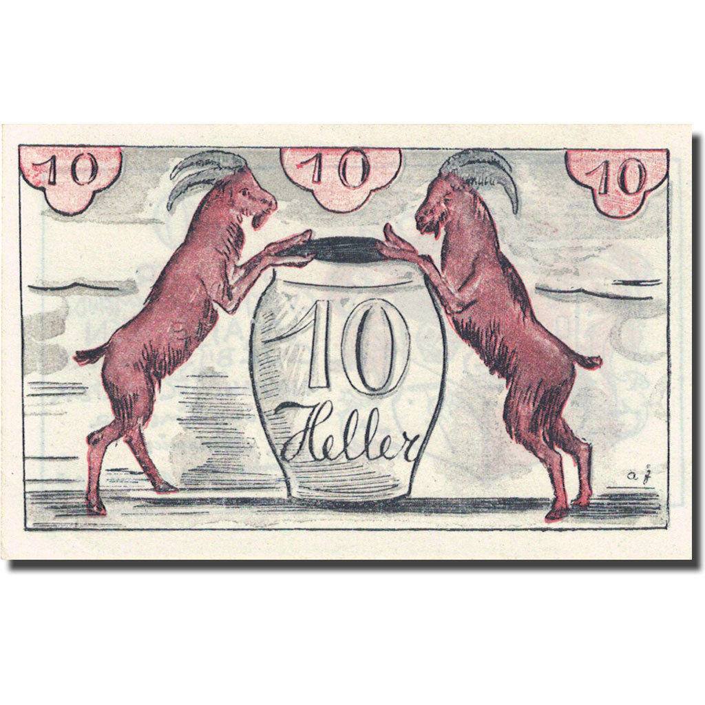 Banknote, Austria, Maishofen, 10 Heller, Animaux, 1920, 1920-10-31, UNC(63)