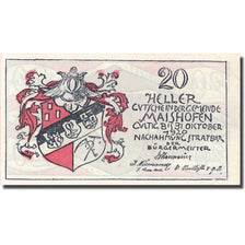 Banknote, Austria, Maishofen, 20 Heller, animaux 1, 1920, 1920-10-31, UNC(63)