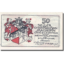 Banknote, Austria, Maishofen, 50 Heller, animaux 2, 1920, 1920-10-31, UNC(63)