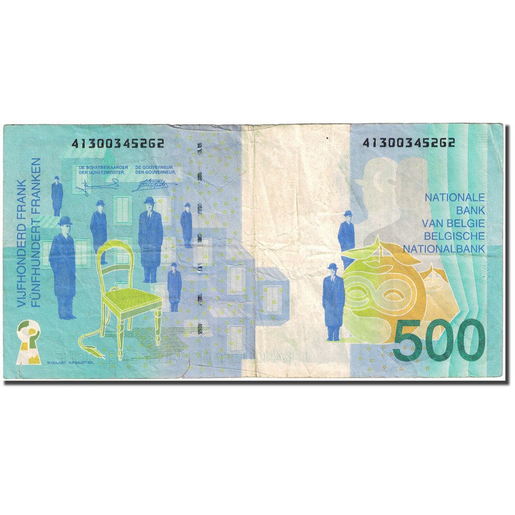 Banknote, Belgium, 500 Francs, 1994-1997, Undated (1998), KM:149, VF(30-35)