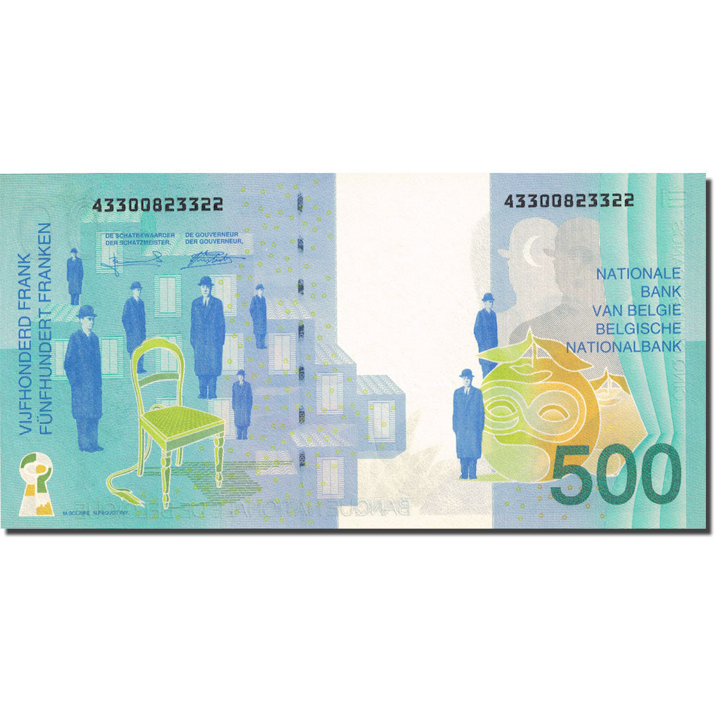 Geldschein, Belgien, 500 Francs, 1994-1997, Undated (1998), KM:149, UNZ-
