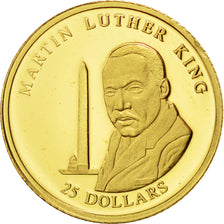 Liberia, République, 25 Dollars Martin Luther King 2001, KM 995