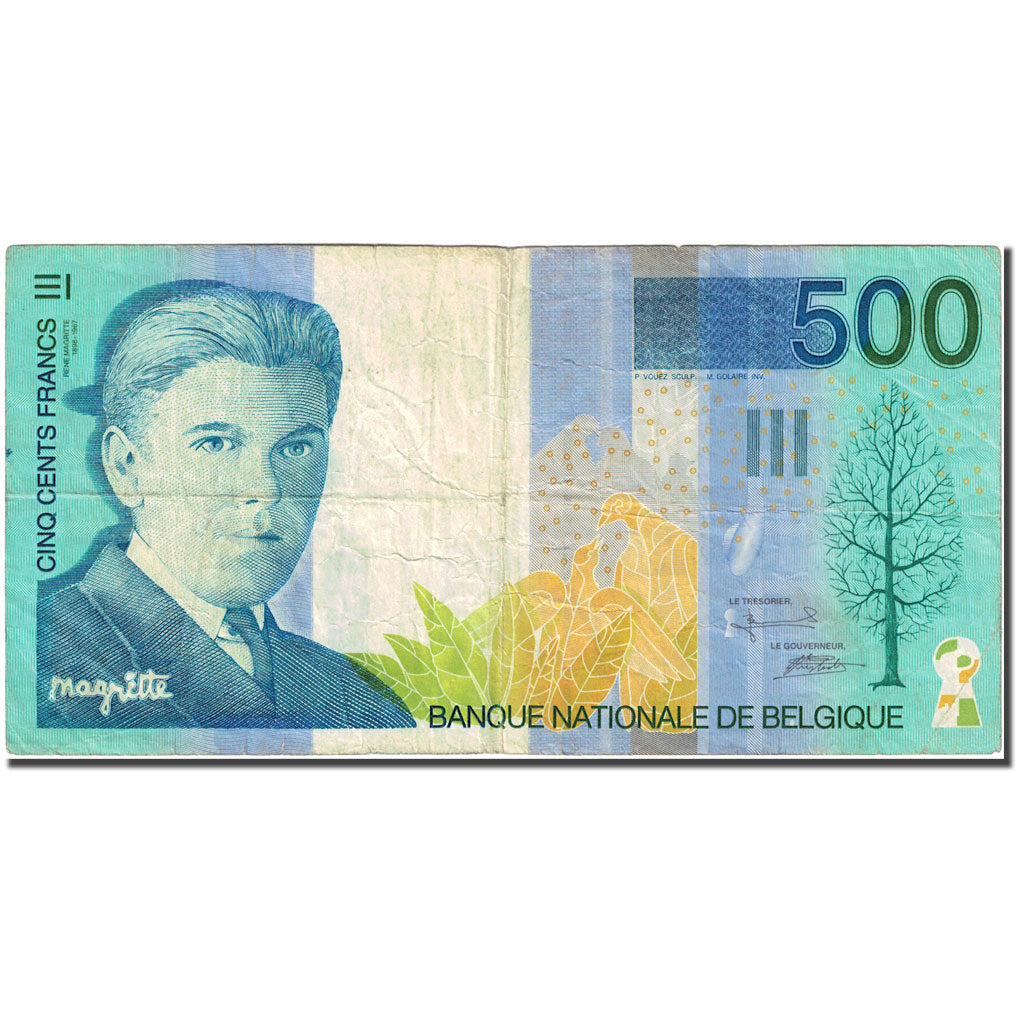 Banknote, Belgium, 500 Francs, 1994-1997, Undated (1998), KM:149, VF(30-35)