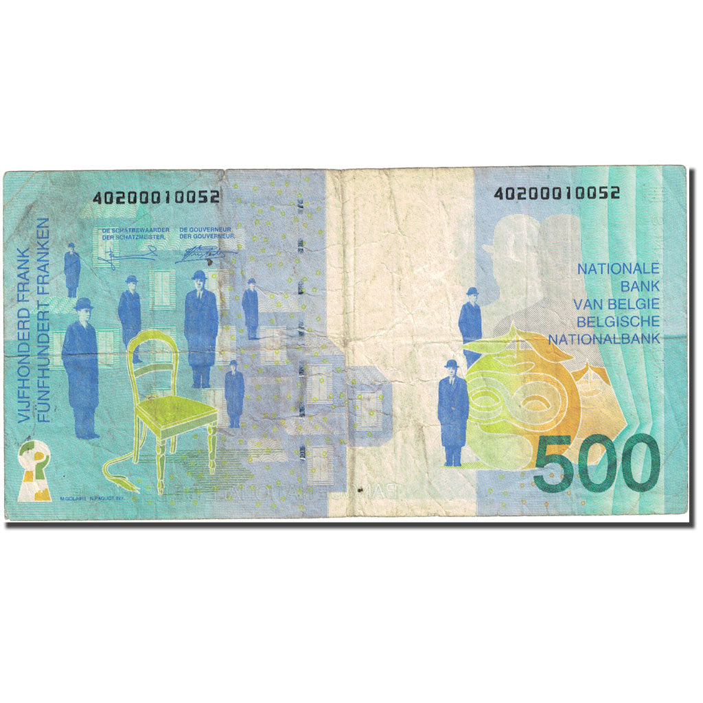Banknote, Belgium, 500 Francs, 1994-1997, Undated (1998), KM:149, VF(30-35)
