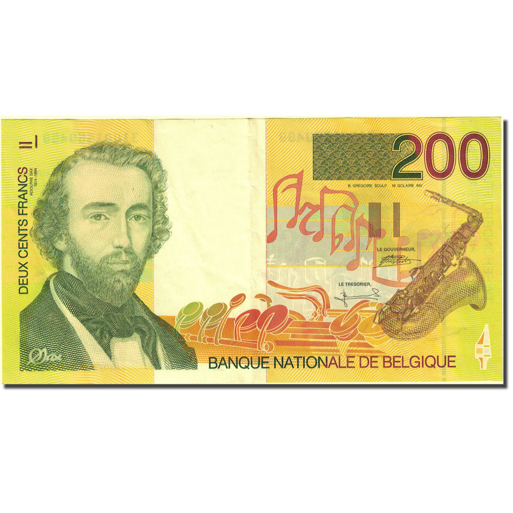 Banknote, Belgium, 200 Francs, 1994-1997, Undated (1995), KM:148, AU(50-53)