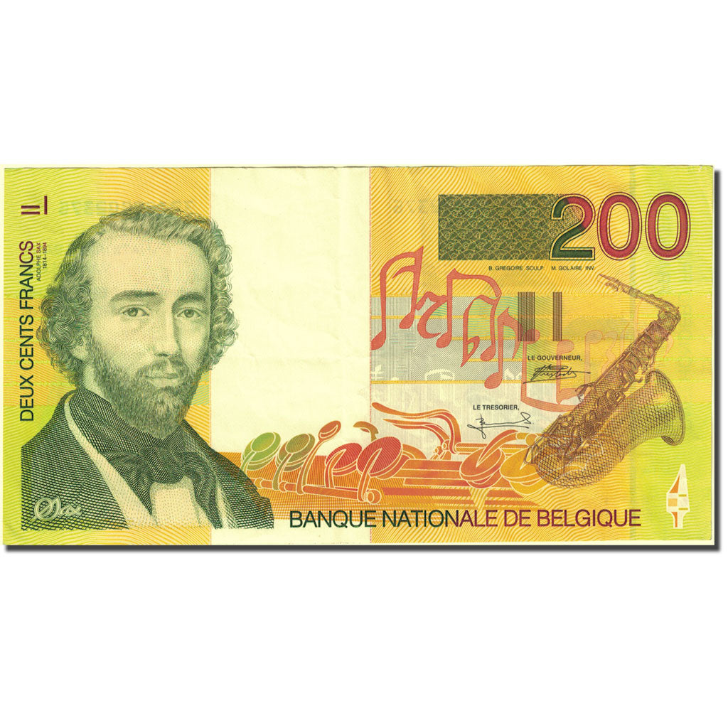 Banknote, Belgium, 200 Francs, 1994-1997, Undated (1995), KM:148, AU(50-53)