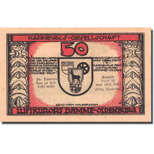 Banknote, Germany, Damme, 50 Pfennig, Forêt, 1922, UNC(63), Mehl:255.1a