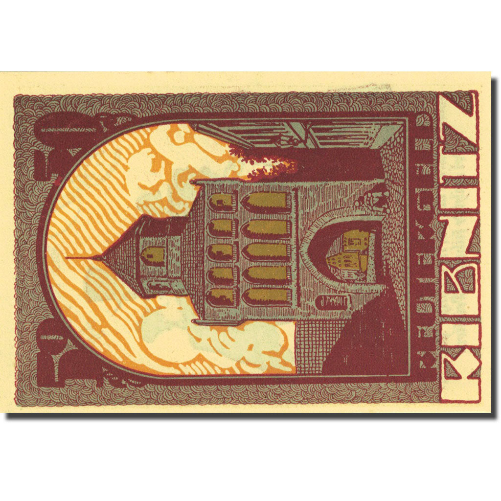 Banknote, Germany, Ribnitz, 50 Pfennig, Eglise 1922-02-15 UNC(63) Mehl 1121.1