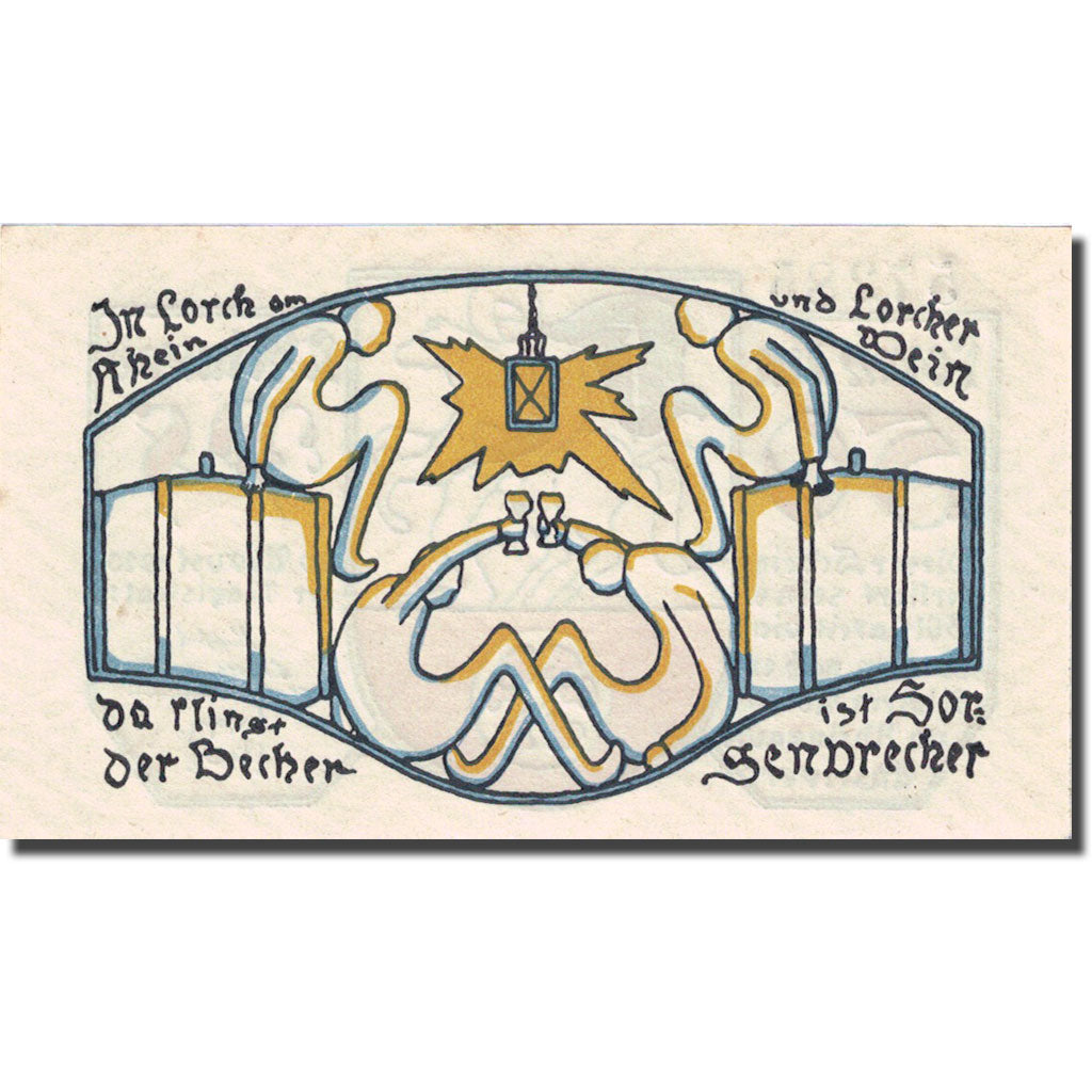 Banknote, Germany, Lorch, 50 Pfennig, personnage 1920-08-20 UNC(63) Mehl 815.2a