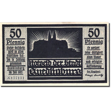 Billet, Allemagne, Quedlinburg, 50 Pfennig, personnage, 1921, SPL, Mehl:1087.3a