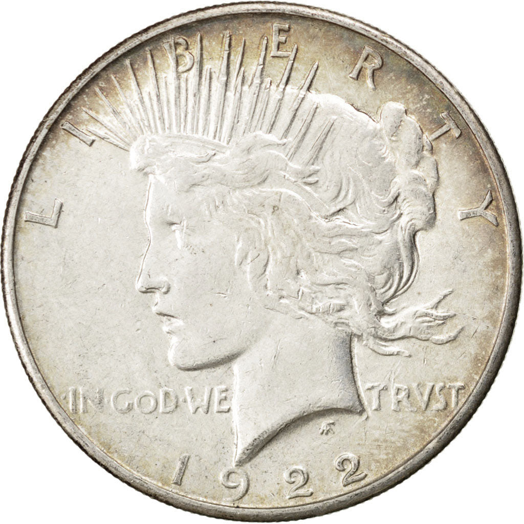 Coin, United States, Peace Dollar, Dollar, 1922, U.S. Mint, San Francisco