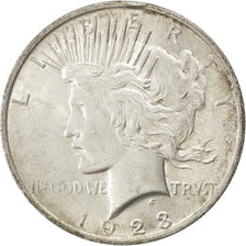 UNITED STATES, Peace Dollar, Dollar, 1923, U.S. Mint, KM #150, AU(55-58),...
