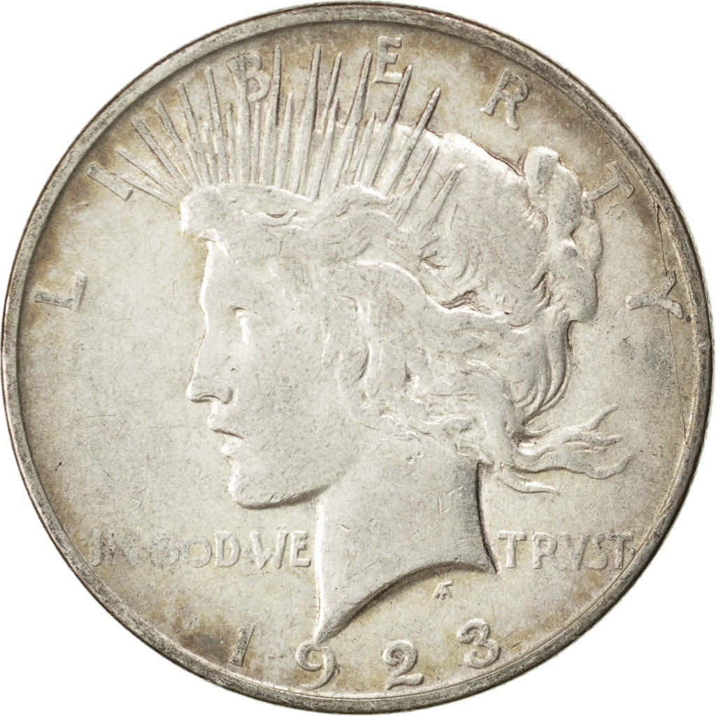 UNITED STATES, Peace Dollar, Dollar, 1923, U.S. Mint, KM #150, VF(30-35),...