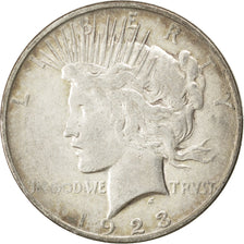 UNITED STATES, Peace Dollar, Dollar, 1923, U.S. Mint, KM #150, VF(30-35),...