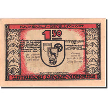 Banknote, Germany, Damme, 1.5 Mark, personnage, 1922, UNC(63), Mehl:255.1a